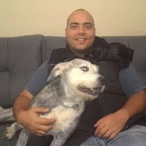 Adestrador de cachorro foto